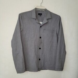 Club Monaco Gray Houndstooth Shirt Jacket